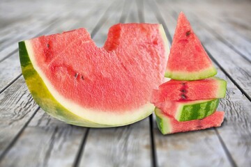 Fresh ripe watermelon berry fruit