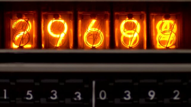 Numbers in a Nixie Tube Counter