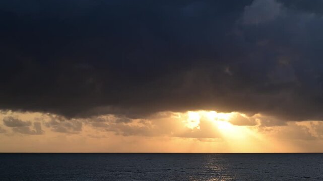 early morning light over the Coral Sea, Far North Queensland, Australia