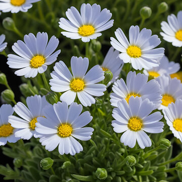 Cape Marguerite (Dimorphotheca ecklonis). Flowering Capitulum Closeup
