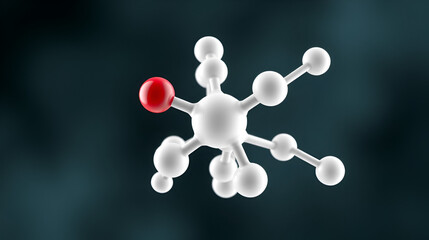 Dexamethasone rotating 3d molecule, molecular structure of glucocorticoid medication, seamless video