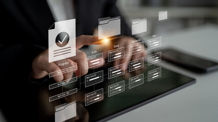 Task management workflow dashboard visualizing to-do lists, ongoing tasks, review status, and completed items to support productivity and project tracking Latch