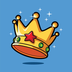 Crown Icon – Royal King and Queen Symbol Illustration