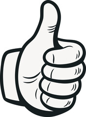 Thumbs up gesture positive approval agreement okay good job success hand sign