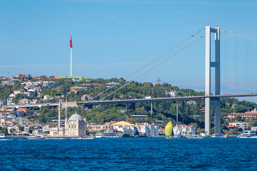 The Kuzguncuk district which attracts attention with its architecture on the Bosphorus has colorful architecture houses churches and sea views.