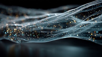 Flow of bio gel across sterile glass surface abstract artistic close up for futuristic material research visuals