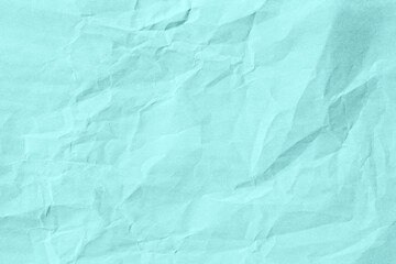 Macro closeup of blue crumpled paper texture