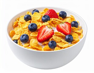 bowl of muesli with berries