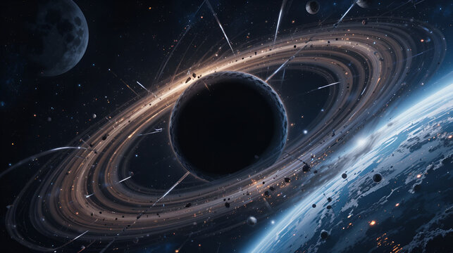 Black hole approaching solar system, planets destabilized