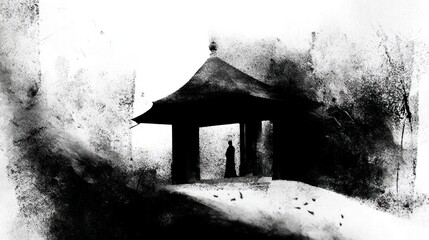 Elegant asian style structure