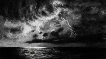 Stormy seascape