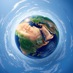 Planet Earth, Europe and part of Asia and Africa - Pianeta Terra, Europa e parte di Asia e Africa