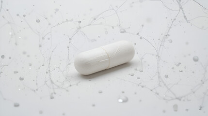Drug close-up isolated on a white background