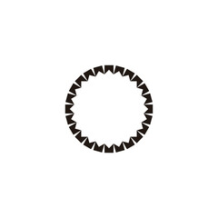 Frame, ribbon geometric symbol simple logo vector