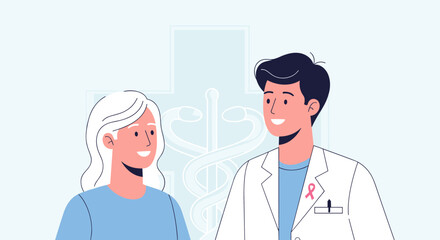 Doctor and patient discussing health with care and empathy