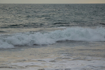 waves on the beach
