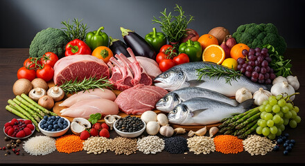 vegetables on a white background
