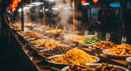 traditional thai food in a restaurant