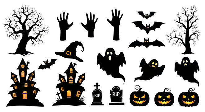 halloween vector set
