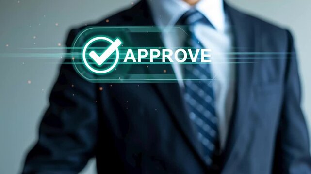 Approve Button Press For Business Authorization