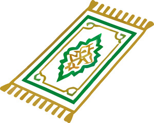 Colorful traditional rug design featuring intricate patterns