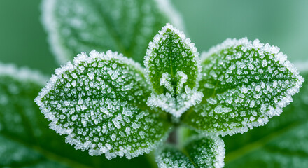Macro Capture of Menthol Compound in Fresh Mint Leaves