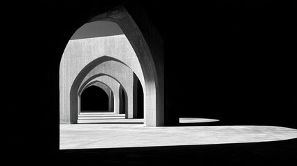 Fototapeta premium Abstract architectural arches