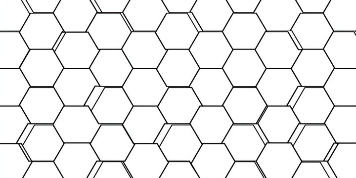 Abstract hexagonal grid pattern