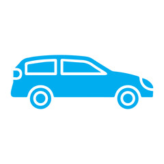 Blue Car Icon