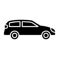 Automobile glyph icon
