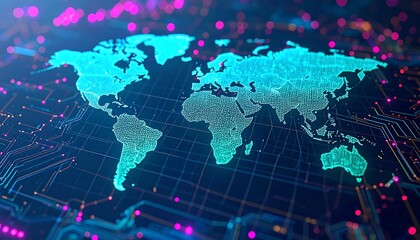 Global digital network map