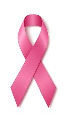 Pink Awareness Ribbon Symbol.