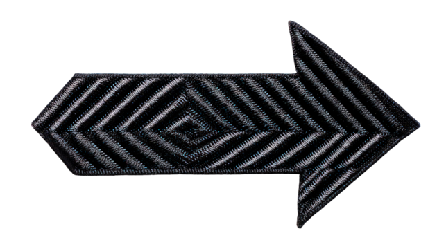 Black And White Chalk Arrow Graphic Element