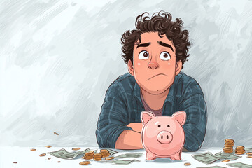 man with piggy bank