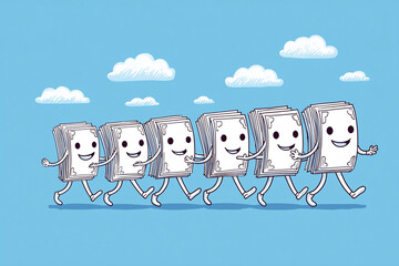 walking money in the sky