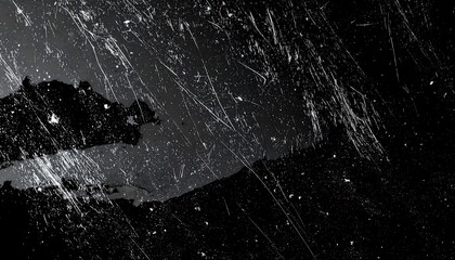 Scratched, dark, abstract glass