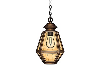 Vintage Hanging Lantern Pendant Light Fixture.