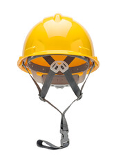 Yellow hard hat isolated on transparent background
