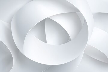 Abstract White Paper Curves Background
