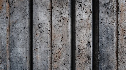 Concrete walls with textured surfaces showcase a blend of industrial aesthetics and modern design, perfect for architectural or construction-themed projects involving urban environments.