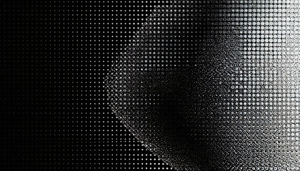 黒のドットのハーフトーングラデーションデジタル。ドットパターン。Black dot halftone gradient digital.Dot pattern.