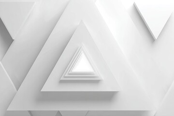 Abstract geometric pattern of layered triangles