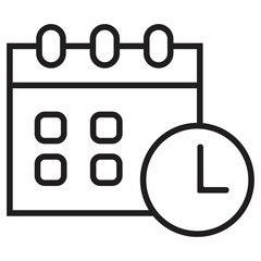 Calendar icon set. calendar icons for app, website, vector 