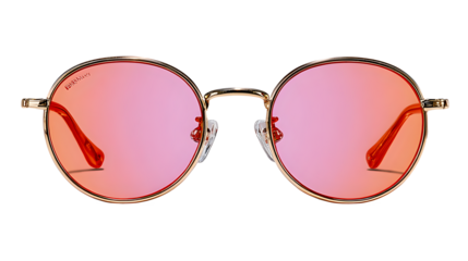 Retro style sunglasses isolated on transparent background