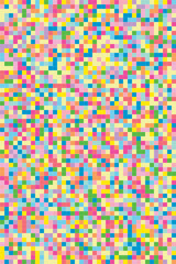 Seamless vector background composed of colorful small squares, perfectly organized, suitable for posters, digital artwork, textile prints, graphic decoration, and creative projects.