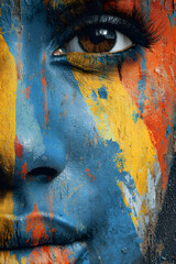 Vibrant Urban Canvas: A Viual Symphony of Color, Culure, and Expression Capturd on an Artistic Graffiti all in the Heart of the Ciy