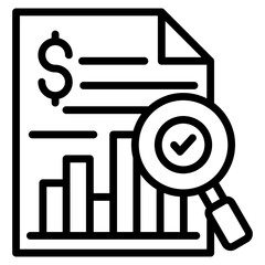 Cost Analysis Icon Element For Design
