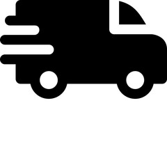 truck icon isolated on white