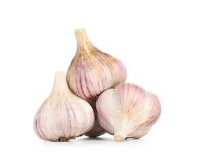 Obraz premium Fresh garlic on white background