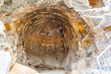 Statue of Longmen Grottoes in Luoyang, Henan